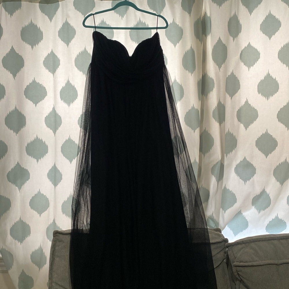 Chelsea28 black tulle dress